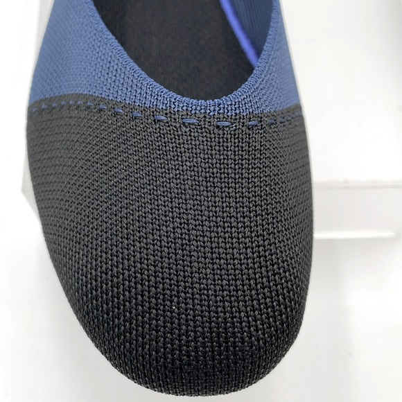 Bacia Night Blue Knit Ballet Flat Slip On Washable Shoes Extra Insoles - Size 10 - Picture 4 of 15